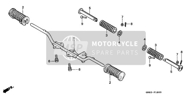 Honda C90M 1996 Step for a 1996 Honda C90M